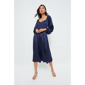 O.P.T Navy Nala Midi Dress Size M NWT Retail $158 Tuckernuck